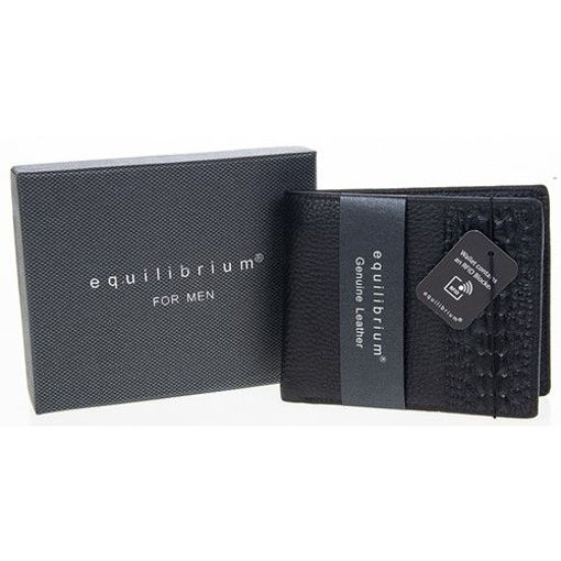 Picture of CRACKED EFFECT WALLET BLACK